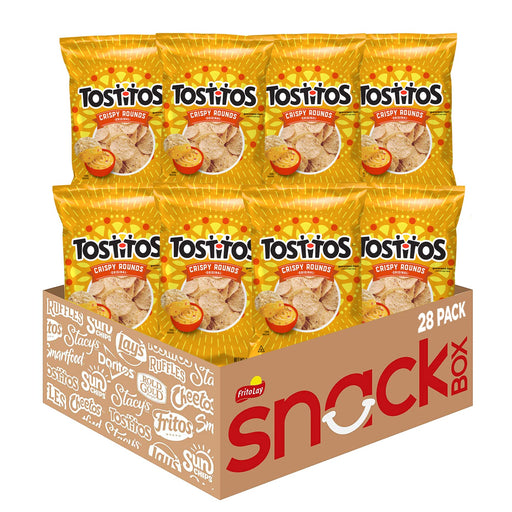 Tostitos Crispy Rounds Tortilla Chips, 3 Ounce (Pack of 28)