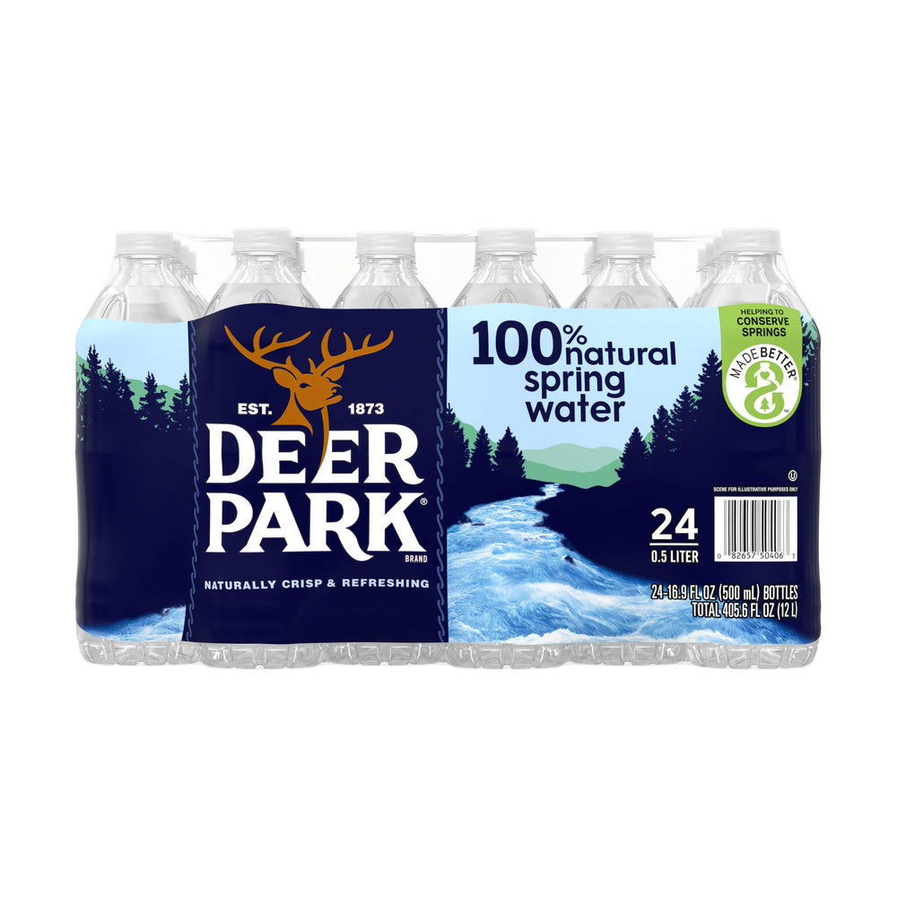 Deer Park Bottled Spring Water, 16.9 Ounce (24 Bottles)