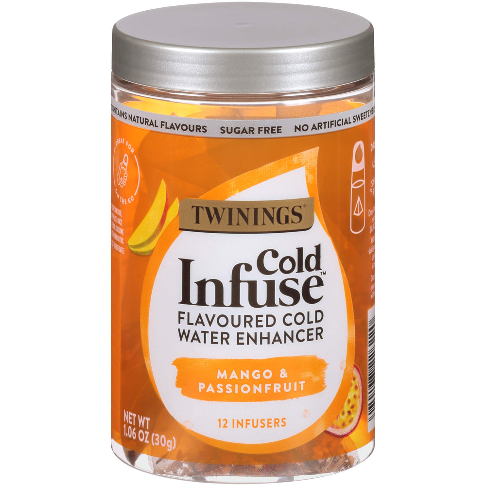 Twinings Cold Infuse Flavored Water Enhancer, Mango & Passionfruit, 12 Infusers 12 Count (Pack of 6) Mango & Passionfruit 12 Count (Pack of 6)
