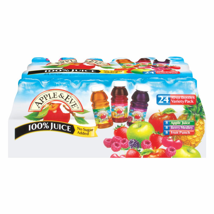 Apple & Eve 100% Fruit Juice Variety Pack, 24 pk./10 oz. (pack of 2)
