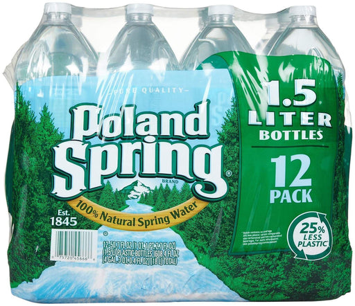 PolandSprings Spring Water, 12 Count, 50.7 Ounce 50.7 Fl Oz (Pack of 12)