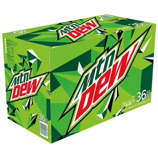 Mountain Dew Drink Cans 12 Fluid Ounce, Natural, 432 Fl Oz, (Pack of 36) Natural 12 Fl Oz (Pack of 36)