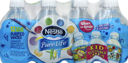 Nestle Water Nestle Pure Life, 8.0 Oz 16.9 Fl Oz (Pack of 24)