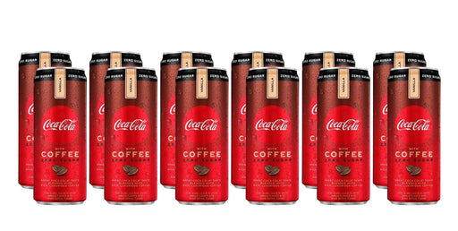 Coca-Cola with Coffee - Vanilla ZERO Sugar | 12 fl oz. Slim Cans, 69 mg of caffeine | Pack of 12