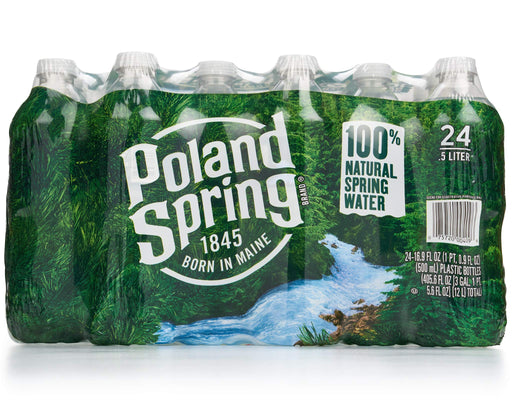 Poland Springs Bottled Water 16.9oz Bottles - Pack of 24 16.9 Fl Oz (Pack of 24)