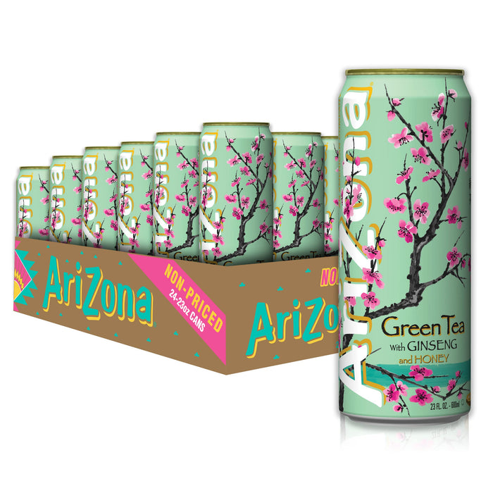 Arizona Green Tea - Big Can, 23 Fl Oz (Pack of 24)