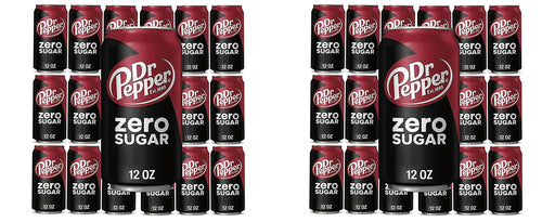 Dr Pepper Zero Sugar, 12 fl oz , 18 cans, total 216 fl oz Pack of 2