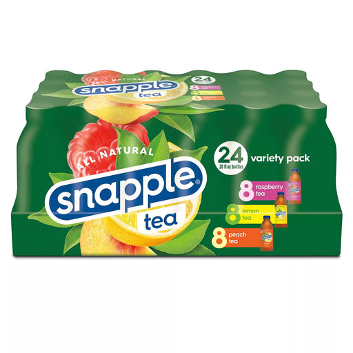 Snapple Variety Tea, 20-Ounce Bottles (Pack of 24)