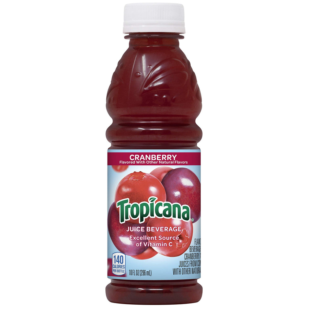 Tropicana Cranberry Cocktail Juice, 10 Ounce (Pack of 24) Cranberry Juice 10 Fl Oz (Pack of 24)