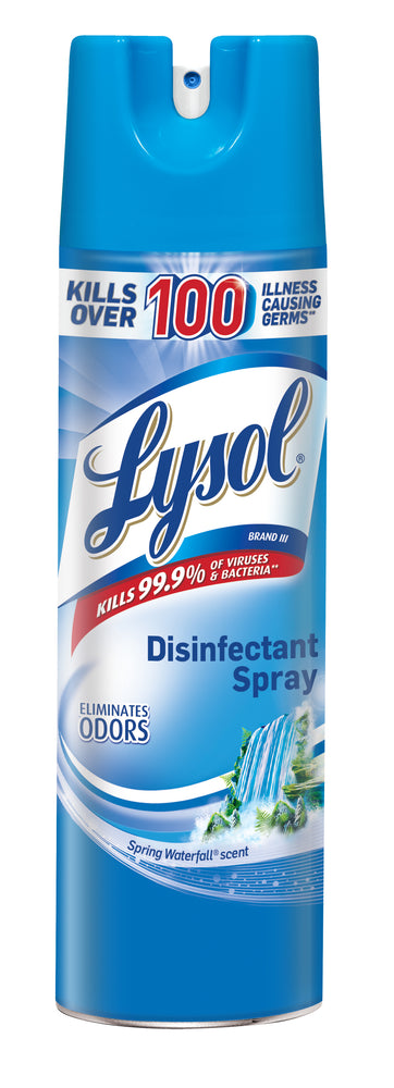 Lysol Disinfectant Spray, Spring Waterfall, 19oz (1 each)