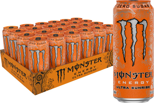 Monster Energy Ultra Sunrise, Sugar Free Energy Drink, 16 Fl Oz (Pack of 24) Ultra Sunrise 16 Fl Oz (Pack of 24)
