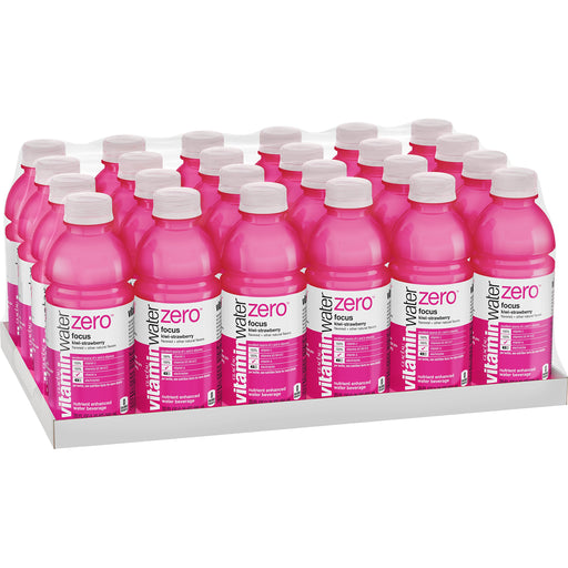 vitaminwater zero focus, electrolyte enhanced water w/ vitamins, kiwi-strawberry drinks, 20 fl oz, 24 Pack