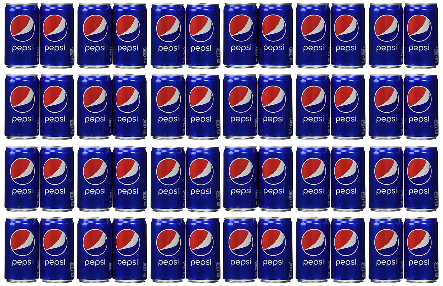 Pepsi Cola Soda 7.5oz Mini Cans 3/8 Packs (24 Cans) Cola 7.5 Fl Oz (Pack of 24)