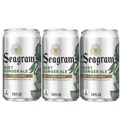 Seagram's Diet Seagram's Ginger Ale, 7.5 fl oz, 6 Pack, Diet Seagram's Ginger Ale, 7.5 fl. oz.