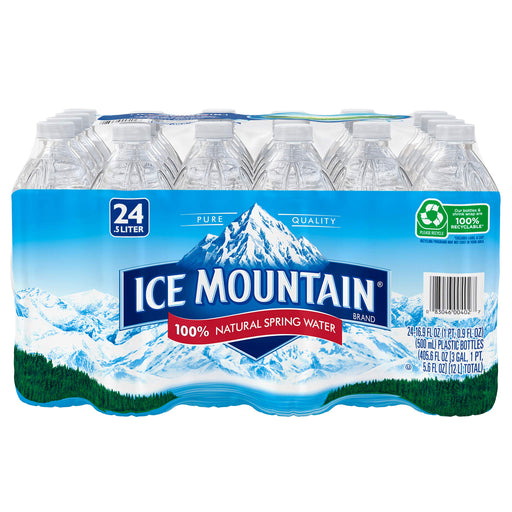 Ice Mountain Natural Spring Water: 24 Pck (16.9 Fl Oz) + Bonus