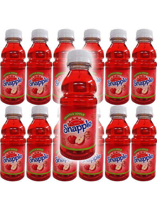 Snapple Apple Tea, Made From Green & Black Tea, All Natural, 8oz Bottle (Pack of 12, Total of 96 Fl Oz)