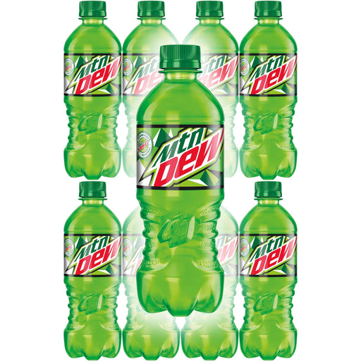 Mountain Dew, 20oz Bottle (Pack of 8, Total of 160 Fl Oz)