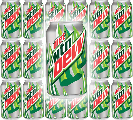 Diet Mountain Dew, 12oz Can (Pack of 18, Total of 216 Fl Oz)