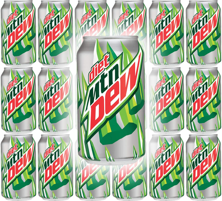 Diet Mountain Dew, 12oz Can (Pack of 18, Total of 216 Fl Oz)