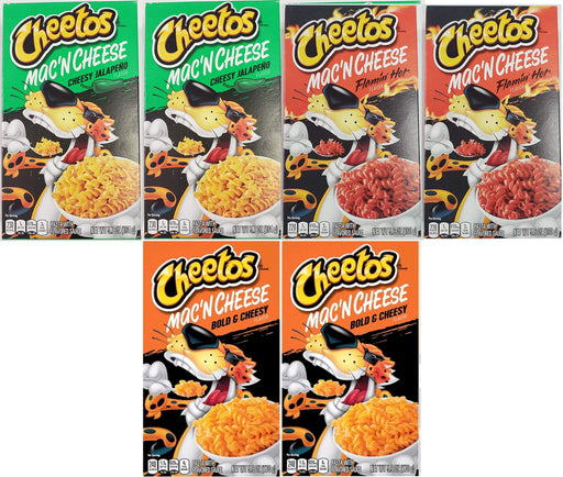 Cheetos Mac N Cheese (Sampler of 2 Each, 6 Total Boxes) Sampler of 2 Each 6 Piece Assortment