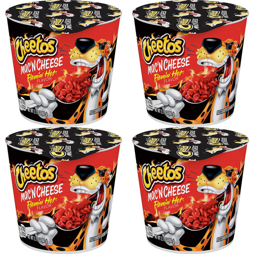 Flamin' HOT Mac-N-Cheese (Individual Cup 2 Ounces Each) SET of 4