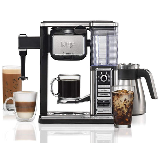 Ninja CF097 Coffee Bar, Black/Silver (Renewed)