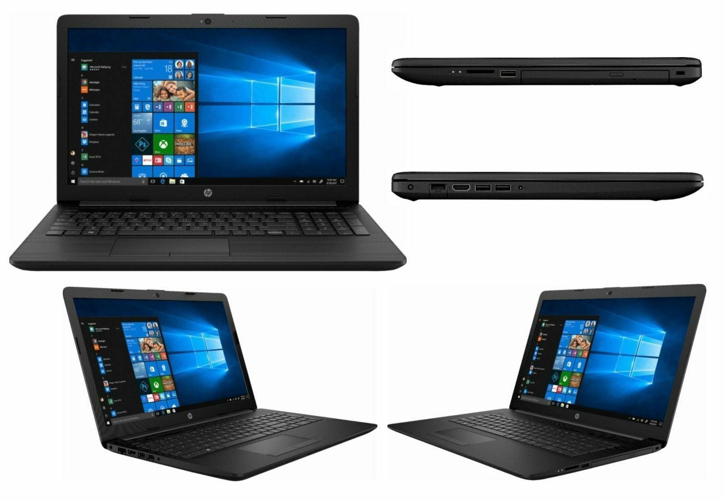 HP - 15.6" Laptop - AMD A6-Series - 4GB Memory - AMD Radeon R4 - 1TB Hard Drive - HP Finish In Jet Black With A Maglia Texture