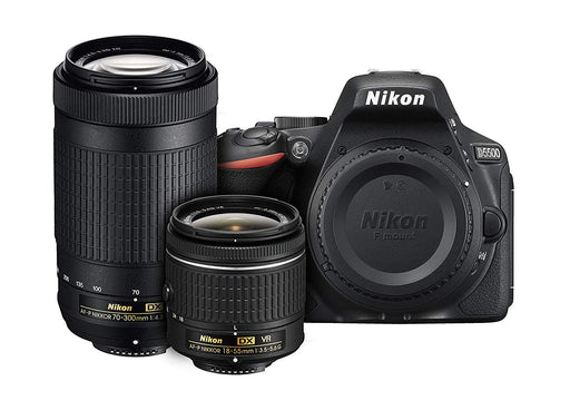 Nikon D5500 24.2 MP Digital SLR Camera - Black - AF-S DX 18-55mm VR II Lens
