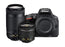 Nikon D5500 24.2 MP SLR - Black - AF-P DX 18-55mm VR and 70-300mm VR Lenses