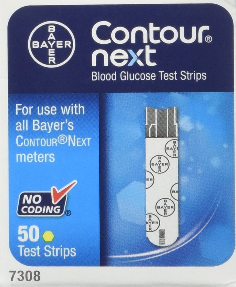 Bayer Contour Next Diabetic Blood Glucose Test Strips, 50 Ct
