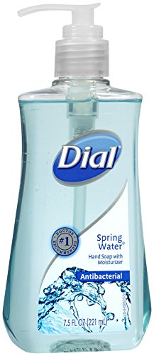 Dial Antibacterial Liquid Hand Soap, Spring Water, 7.5 Fl Oz (Pack of 1)