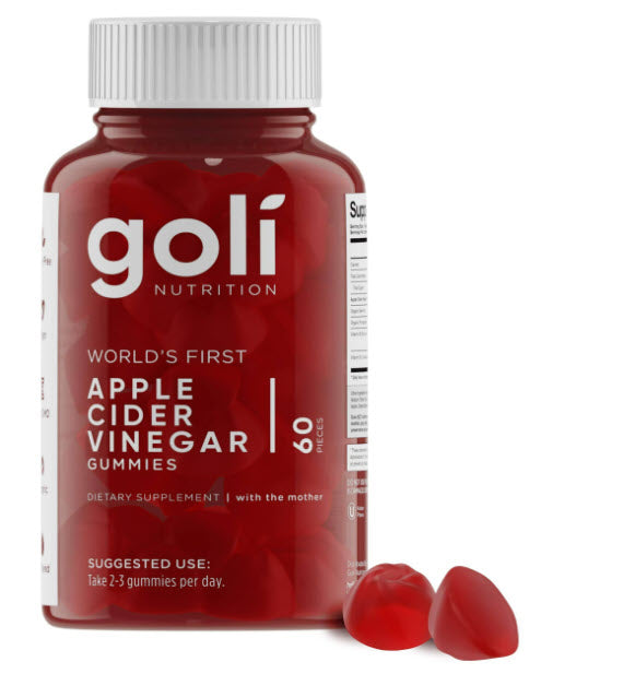 Goli Nutrition Apple Cider Vinegar Gummies, 60 ct (6 PACK)