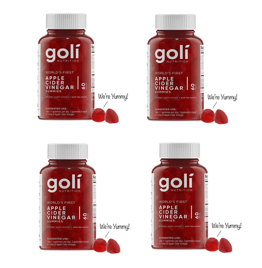 Goli Nutrition Apple Cider Vinegar Gummies, 60 ct (pack of 4)