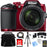 Nikon COOLPIX B500 16MP 40x Optical Zoom Digital Camera w/ Built-in Wi-Fi Bundle (Red)