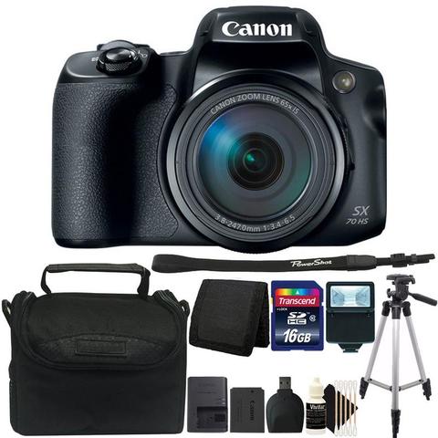 Canon PowerShot SX70 HS Digital Camera with Camera Accessory Bundle