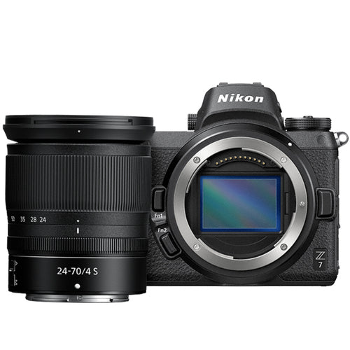 Nikon Z7 45.7 MP Mirrorless Ultra HD Digital Camera - 4K - Nikkor Z 24-70mm S Lens