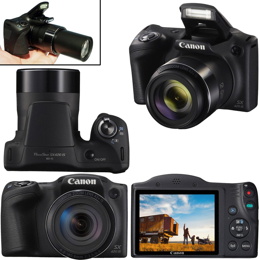 Canon PowerShot SX420 Is 20 MP Wi-Fi Digital Camera with 42X Zoom
