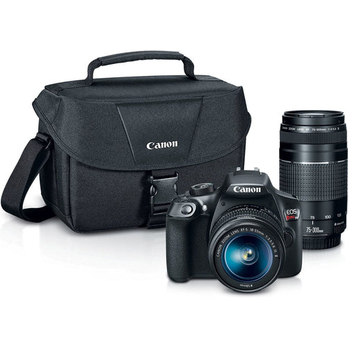 Canon Eos Rebel T6 DSLR Camera w/ EF-S 18-55mm Is II and EF 75-300mm F4-5.6 III Lenses
