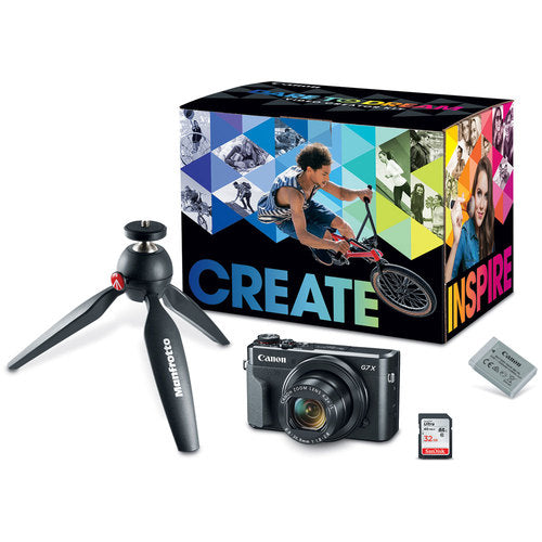 Canon PowerShot G7 X Mark II Digital Camera Video Creator Kit + Ultimate Accessory Kit