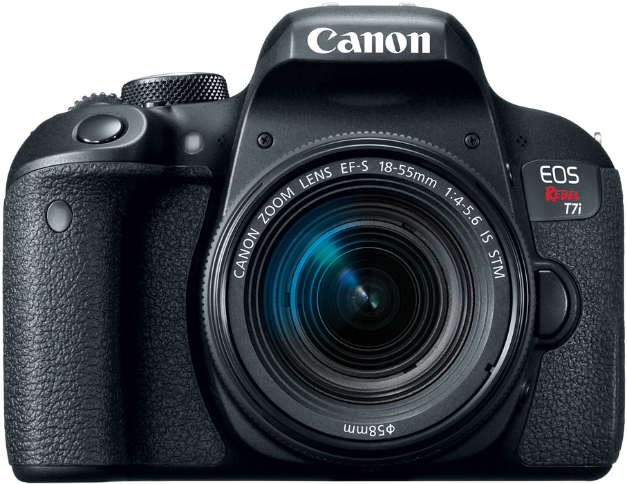Canon EOS Rebel T7i 24.2 MP Digital SLR Camera - EF-S 18-55mm IS STM Lens